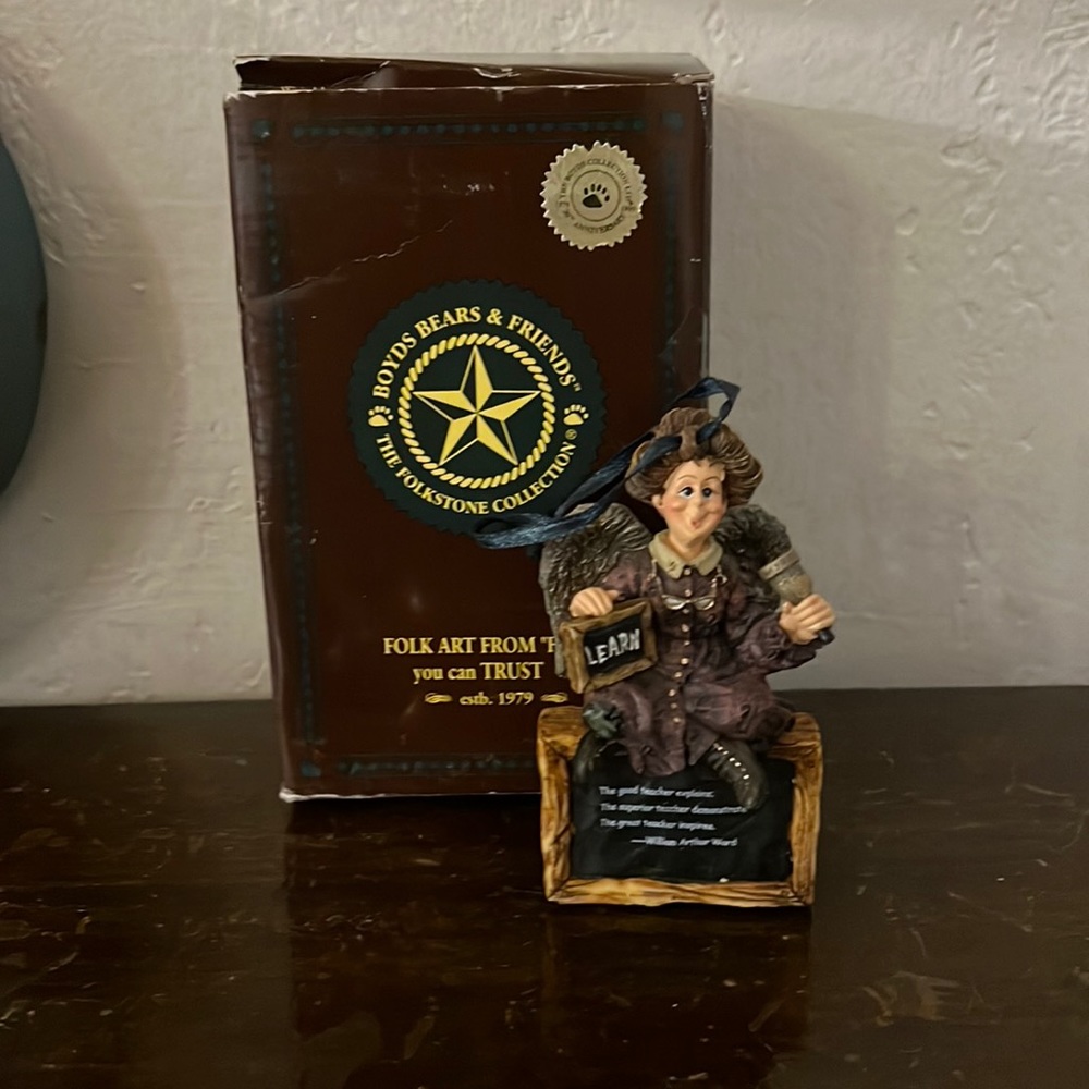 Vintage Boyds bear teacher ornament